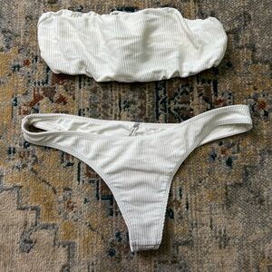 GOOSEBERRY seaside bandeau bikini // small